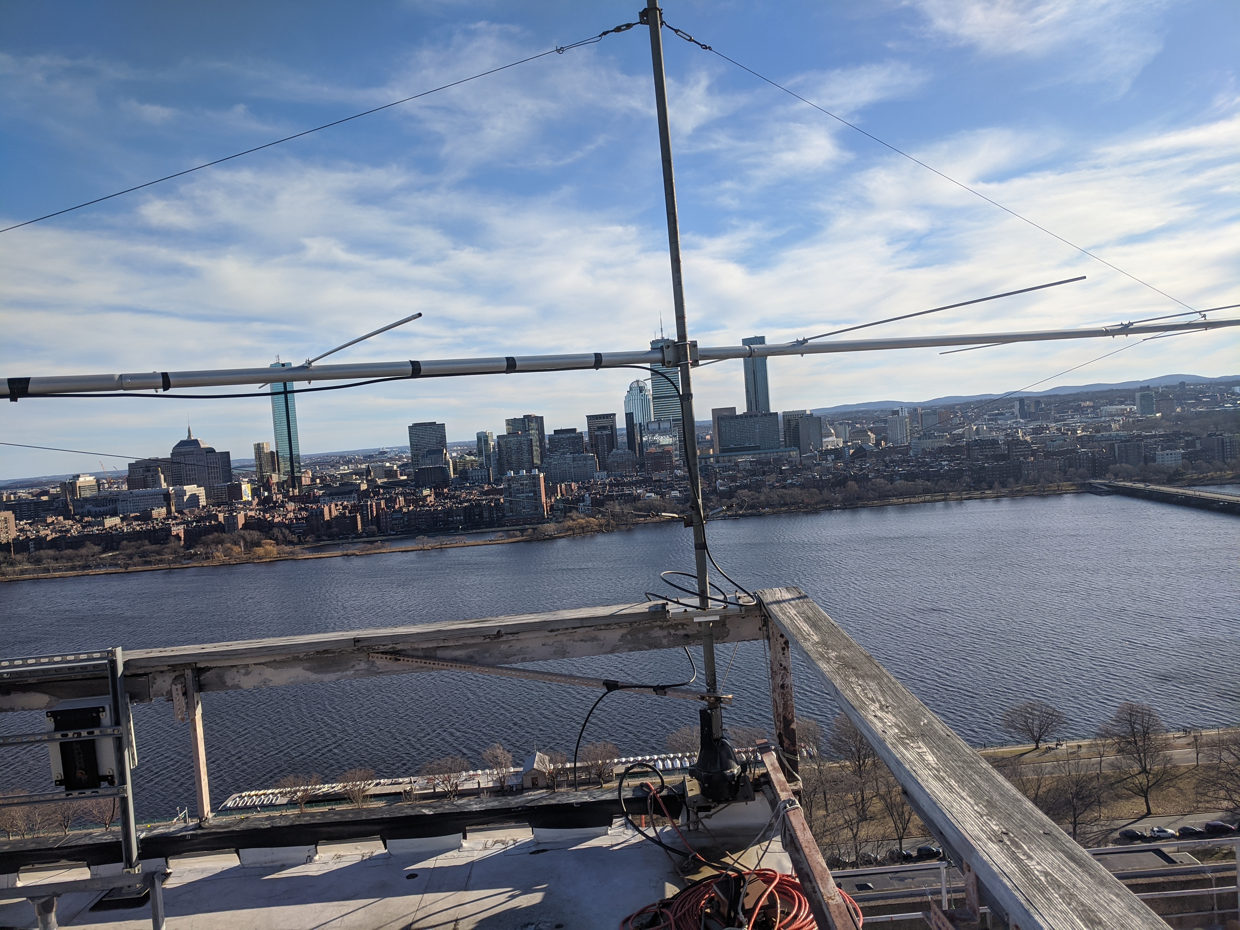 View from shack roof and 6m beam